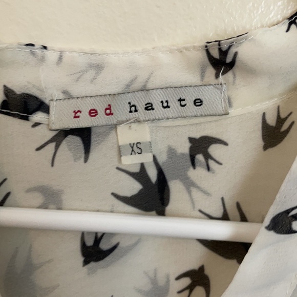 Button down bird print blouse - Picture 5 of 6